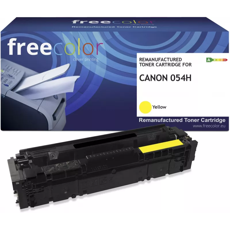 Freecolor Regenerowany wkład tonerowy Canon 054H Żółty 3025C002 (K18640F7)