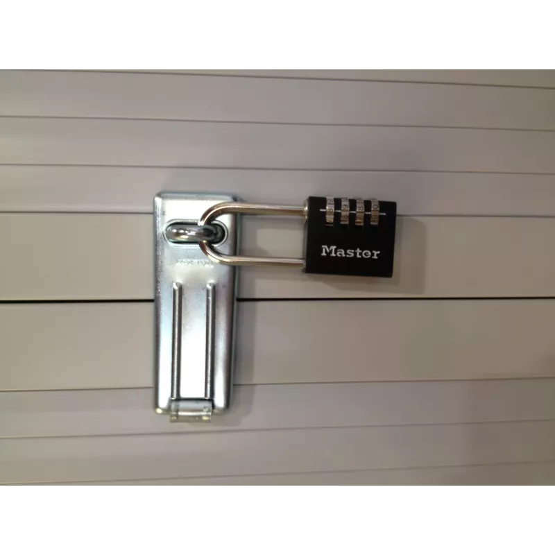 Kłódka szyfrowa Master Lock 7640EURDBLK, szerokość korpusu 40 mm, kabłąk ze stali hartowanej, 4-cyfrowy kod przestawialny, srebrno-szara