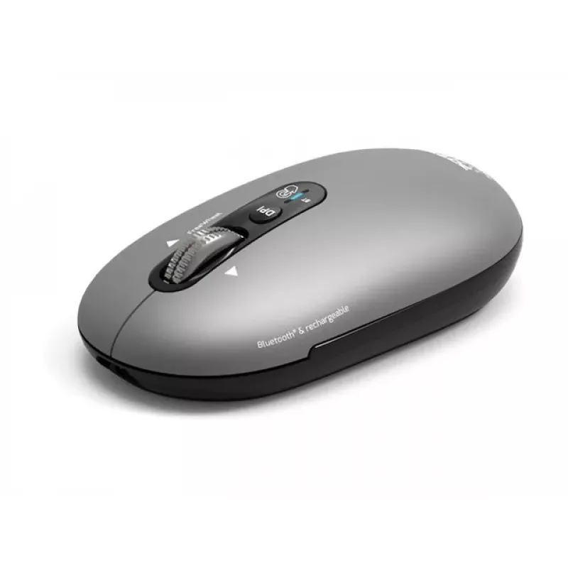 PORT Designs PORT Connect Professional PURE Bezprzewodowa Mysz Ładowalna - Optyczna - 4 Przyciski - 2,4 GHz, Bluetooth - Odbiornik USB - Czarny