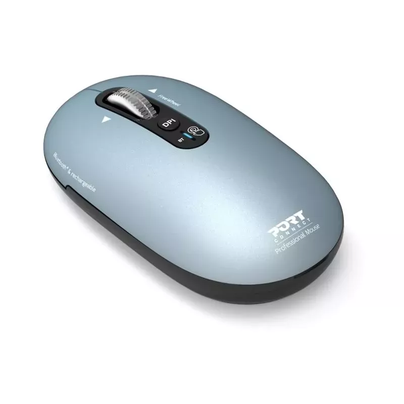 PORT Designs Pure MAC Rechargeable Bluetooth Mouse - Storm Grey - 3200 DPI