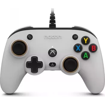 Nacon Compact Pro Przewodowy kontroler do Xbox Series X|S, Xbox One i PC – Biały