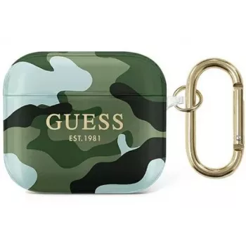 Guess GUA3UCAMA Camo Collection Protective Case do Apple AirPods 3. generacji - Zielony/Khaki