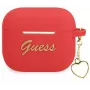 Guess GUA3LSCHSR Etui AirPods 3 Czerwony Silikon Charm Heart Collection