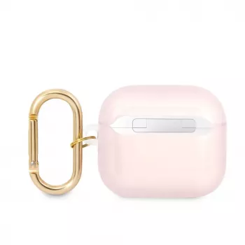 Guess GUA3HHTSP Strap Collection Silikonowe etui na AirPods 3 - Różowy