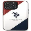 U.S. POLO ASSN. USHCP14XPSO3 Tricolor Embossed Case do iPhone 14 Pro Max 6,7 inch Biały
