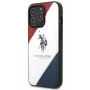 U.S. POLO ASSN. USHCP14XPSO3 Tricolor Embossed Case do iPhone 14 Pro Max 6,7 inch Biały
