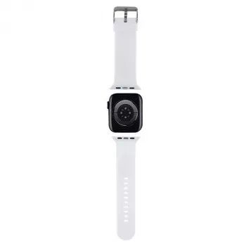 Karl Lagerfeld 3D Rubber Karl Head Pasek do Apple Watch 38/40/41mm Biały