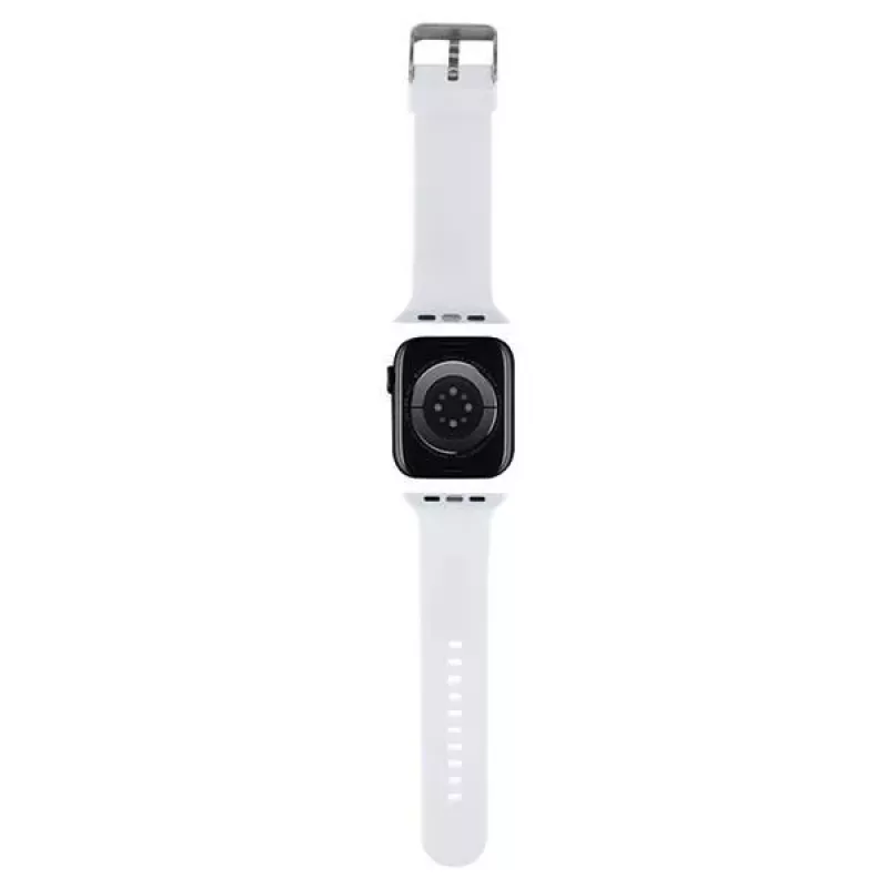 Karl Lagerfeld 3D Rubber Karl Head Pasek do Apple Watch 38/40/41mm Biały