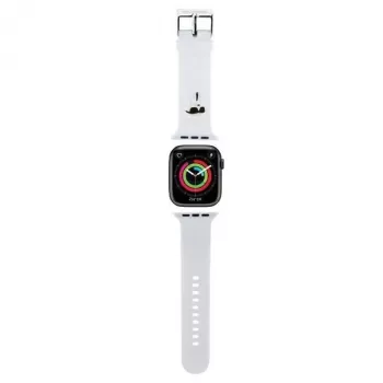 Karl Lagerfeld 3D Rubber Karl Head Pasek do Apple Watch 38/40/41mm Biały