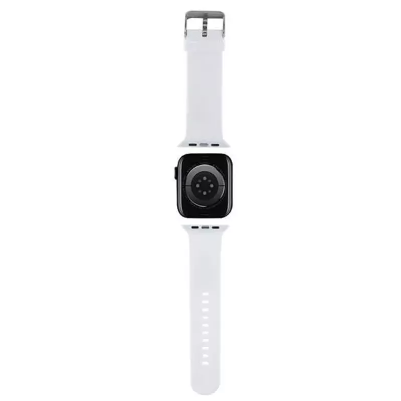 Karl Lagerfeld 3D Rubber Choupette Head Strap do Apple Watch 38/40/41mm - Biały