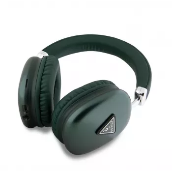 Guess Nauszne Słuchawki Bluetooth 5.3 4G Triangle Logo Khaki