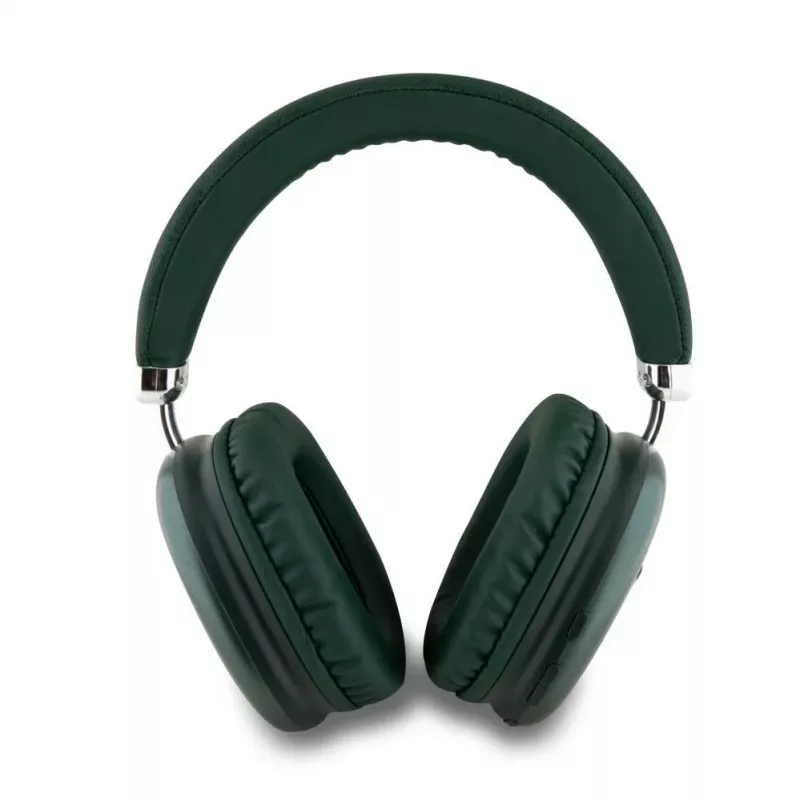 Guess Nauszne Słuchawki Bluetooth 5.3 4G Triangle Logo Khaki