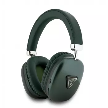 Guess Nauszne Słuchawki Bluetooth 5.3 4G Triangle Logo Khaki