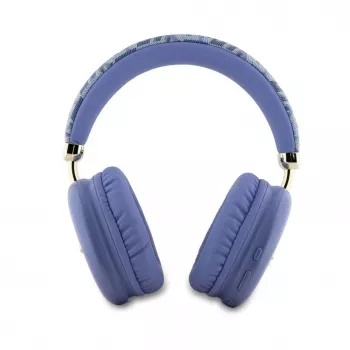 Guess Gcube Metallic Script Logo On-Ear Bluetooth Headphones - Purple