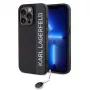 Karl Lagerfeld KLHCP15XPSAKDGCK iPhone 15 Pro Max 6.7 inch Czarny Hardcase Saffiano z Kryształkami i Zawieszką