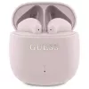 Guess Printed Classic Logo - Bluetooth TWS Headphones + Charging Case (Pink)
