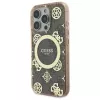 Guess GUHMP16LH4PYEEW Hardcase do Apple iPhone 16 Pro 6,3 inch Brązowy Peony On 4G Background MagSafe