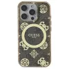 Guess GUHMP16LH4PYEEW Hardcase do Apple iPhone 16 Pro 6,3 inch Brązowy Peony On 4G Background MagSafe