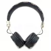 Guess Peony Script Round Shape Bezprzewodowe Słuchawki Nauszne z Bluetooth 5.3 i ENC (Czarny)