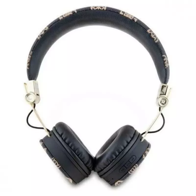 Guess Peony Script Round Shape Bezprzewodowe Słuchawki Nauszne z Bluetooth 5.3 i ENC (Czarny)