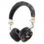 Guess Peony Script Round Shape Bezprzewodowe Słuchawki Nauszne z Bluetooth 5.3 i ENC (Czarny)