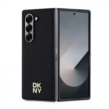 DKNY DKHMZFD6PSHRPSK Etui Repeat Pattern Stack Logo do Samsung Galaxy Z Fold6 - Czarny