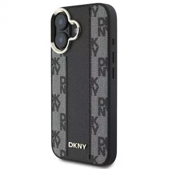 DKNY DKHMP16SPCPVSLK iPhone 16/16.1 Hard Case Checkered Pattern MagSafe Black
