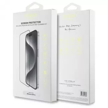 Guess GUTGP16LBOKGCIT Szkło hartowane do iPhone 16 Pro 6,3 cala 2.5D przezroczyste