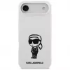 KARL LAGERFELD Silikonowe etui Karl Sketch & Logo MagSafe do iPhone 13 Pro Max Białe