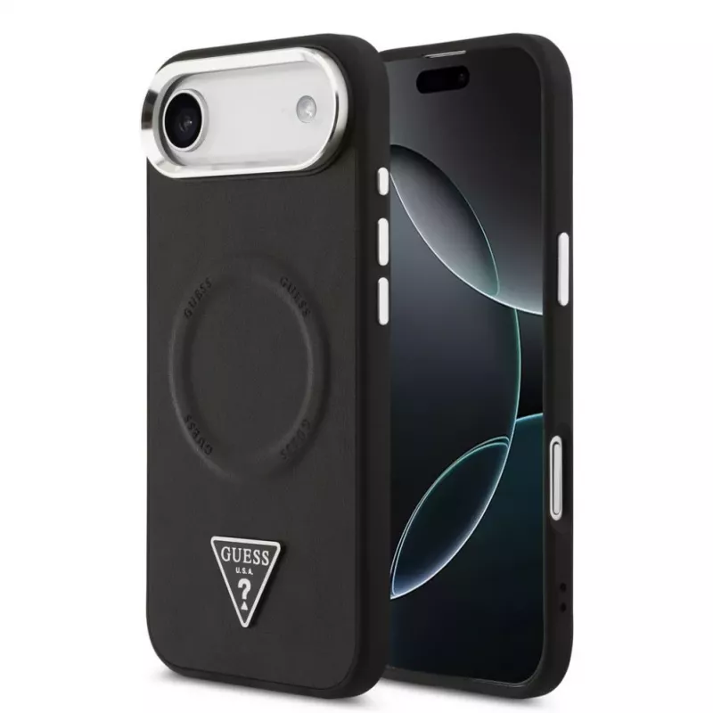 Guess Triangle Logo MagSafe Case do iPhone Air - Czarny