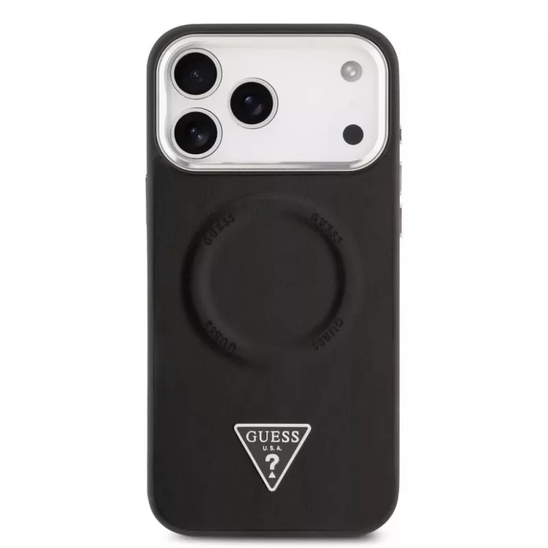 Guess Triangle Logo MagSafe Case do iPhone 17 Pro Max (Czarny)