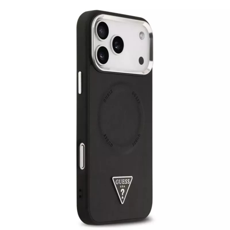 Guess Triangle Logo MagSafe Case do iPhone 17 Pro Max (Czarny)