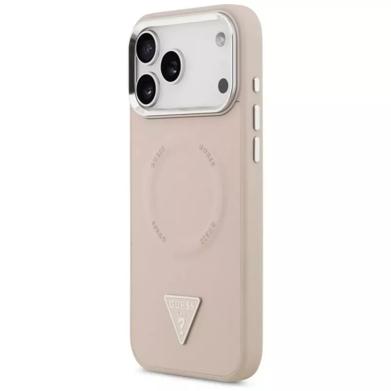 Guess Triangle Logo MagSafe Case do iPhone 17 Pro (Różowy)
