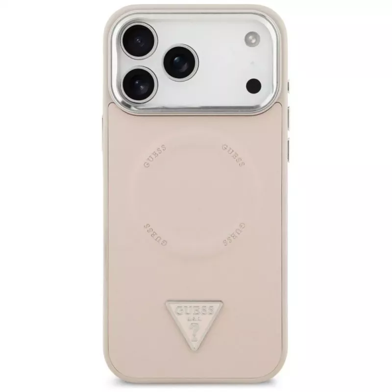 Guess Triangle Logo MagSafe Case do iPhone 17 Pro (Różowy)