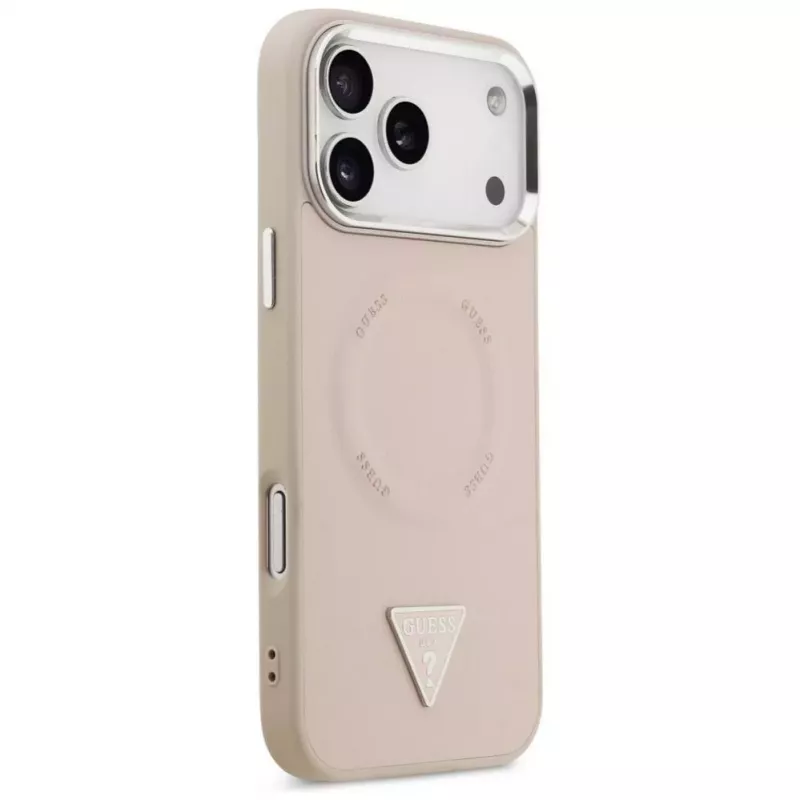 Guess Triangle Logo MagSafe Case do iPhone 17 Pro (Różowy)
