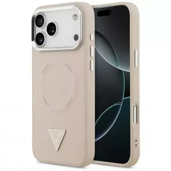 Guess Triangle Logo MagSafe Case do iPhone 17 Pro (Różowy)