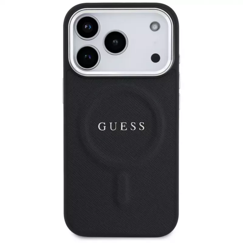 Etui MagSafe Guess Classic Logo dla iPhone 17 Pro czarny