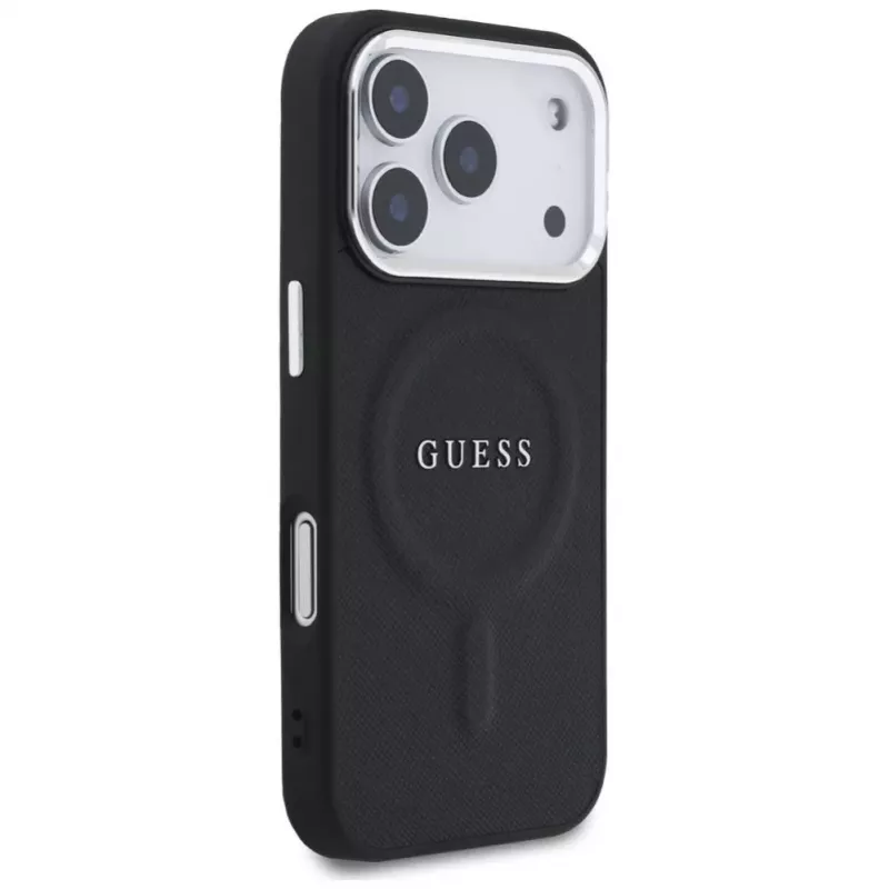 Etui MagSafe Guess Classic Logo dla iPhone 17 Pro czarny