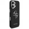 Guess Grained Big 4G Classic Logo Case do iPhone 17, Czarny