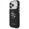 Guess Grained Big 4G Classic Logo Case do Apple iPhone 17 Pro, Czarny