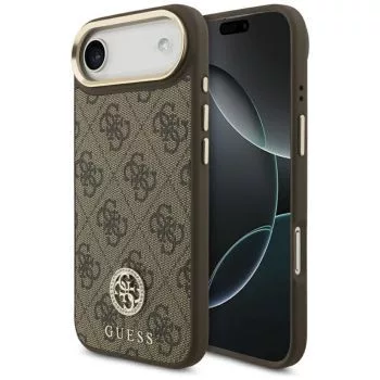 Guess 4G Strass Logo MagSafe Case do iPhone Air (Brązowy)