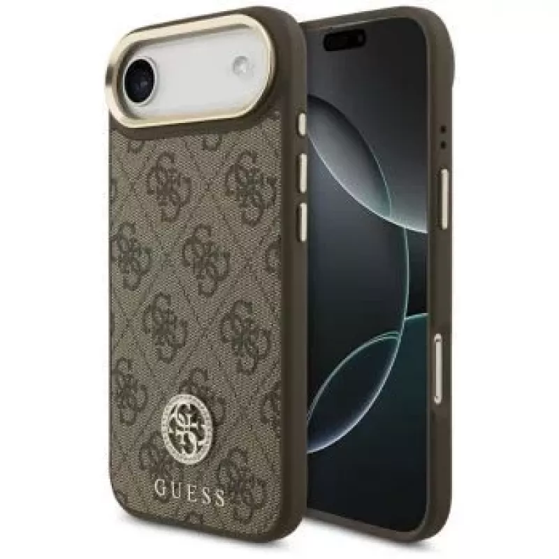 Guess 4G Strass Logo MagSafe Case do iPhone Air (Brązowy)