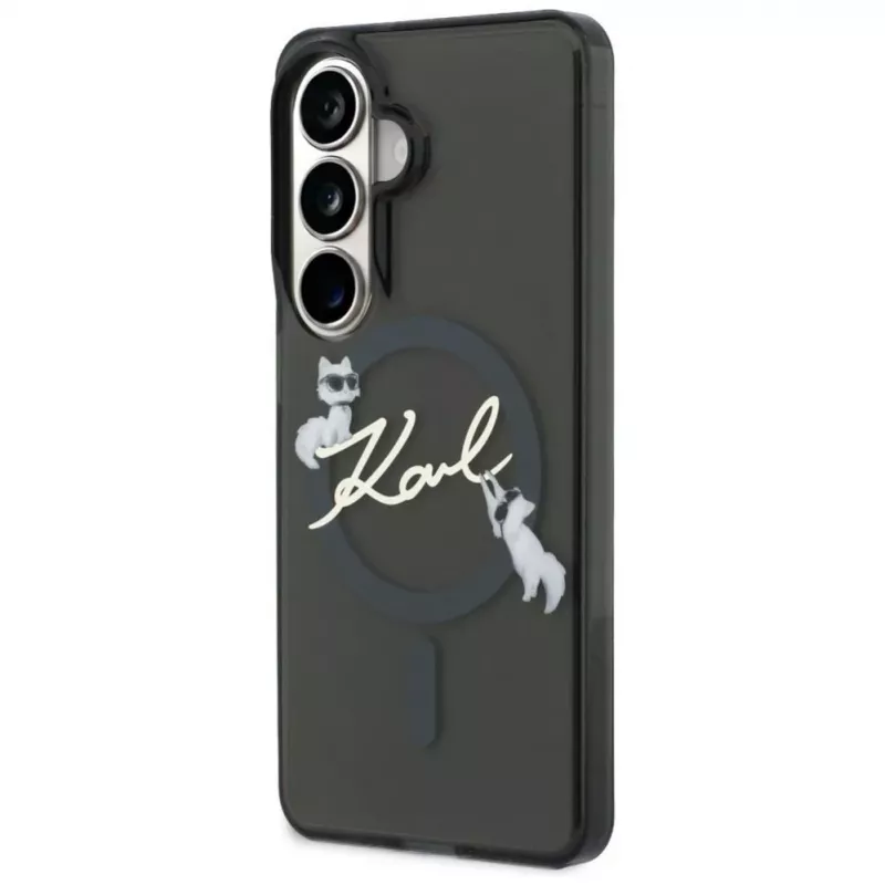 Karl Lagerfeld IML KC Script MagSafe Case do Samsung Galaxy S24 Ultra Czarny