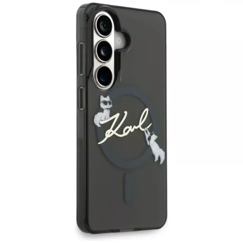 Karl Lagerfeld IML KC Script MagSafe Case do Samsung Galaxy S24 Ultra Czarny