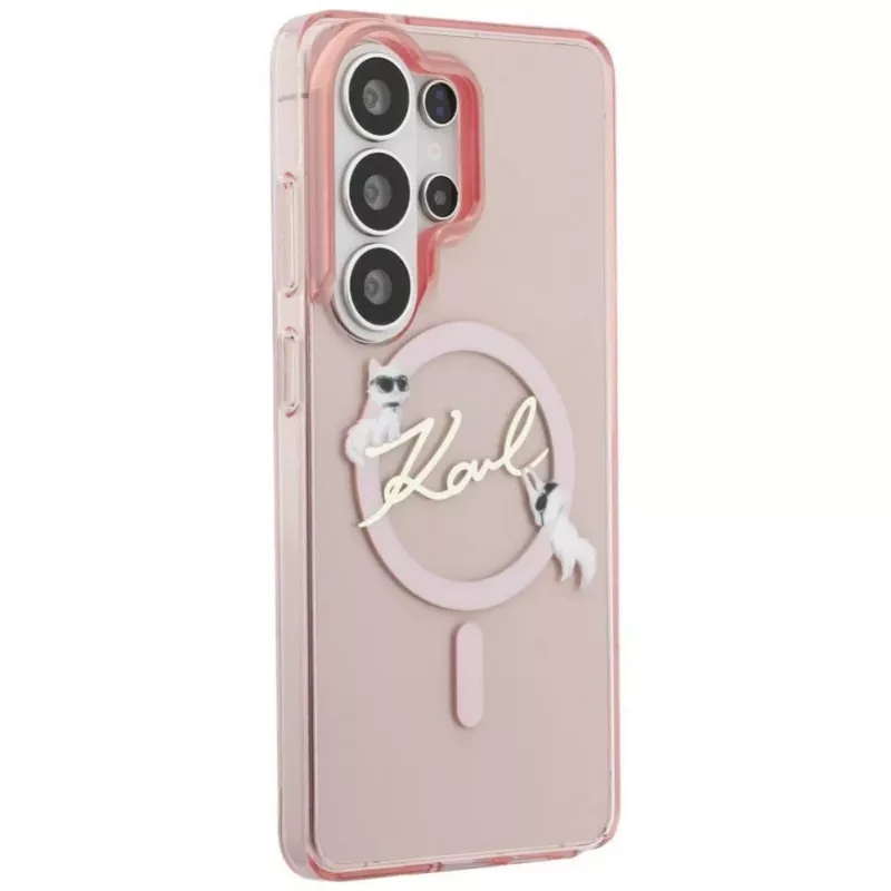 KARL LAGERFELD IML KC Script MagSafe Case do Samsung Galaxy S26 Ultra, Różowy
