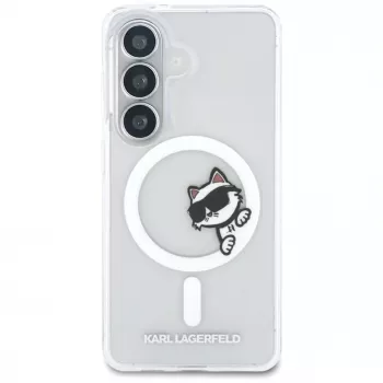 KARL LAGERFELD IML Peekaboo Choupette MagSafe Case do Samsung Galaxy S26, przezroczysty