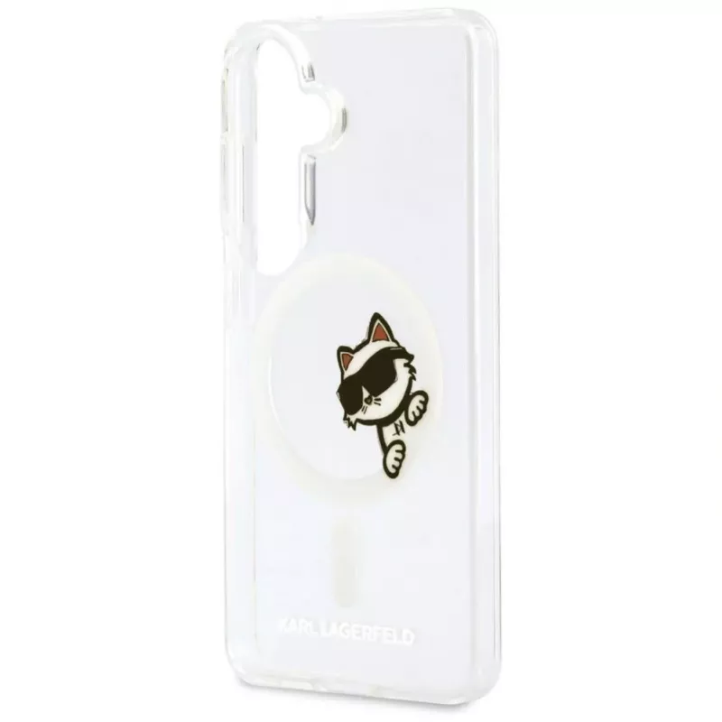 KARL LAGERFELD IML Peekaboo Choupette MagSafe Case do Samsung Galaxy S26, przezroczysty