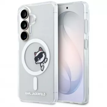 KARL LAGERFELD IML Peekaboo Choupette MagSafe Case do Samsung Galaxy S26, przezroczysty