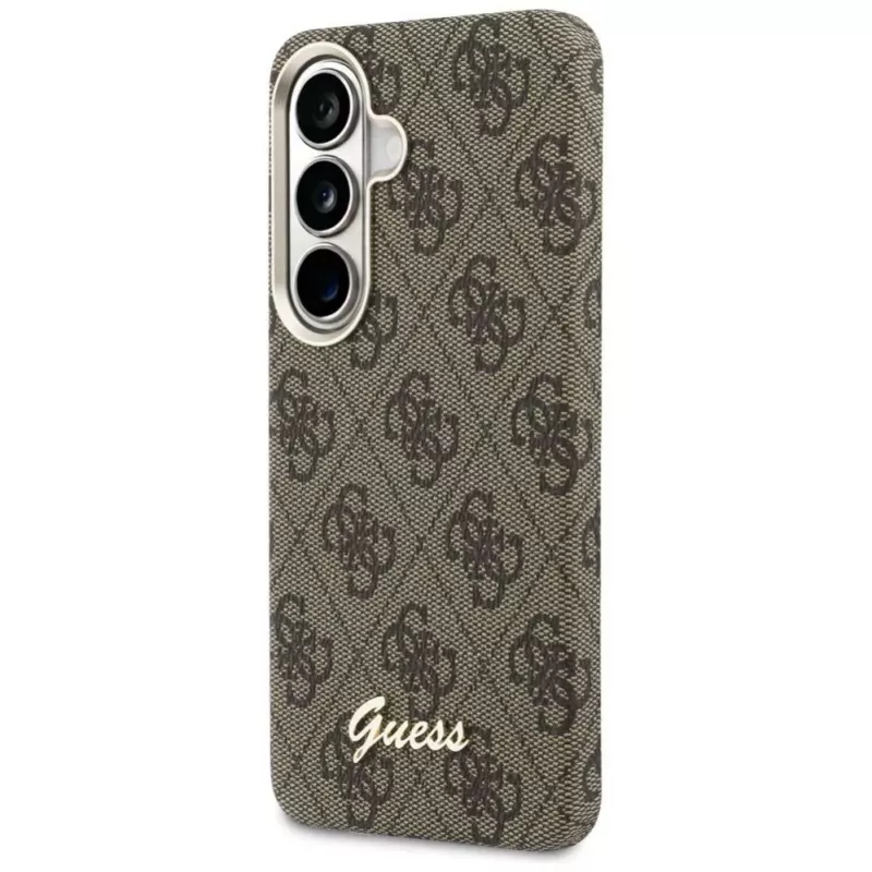 Guess 4G Script MagSafe Case do Samsung Galaxy S26 (Brązowy)