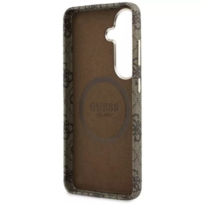 Guess 4G Script MagSafe Case do Samsung Galaxy S26 (Brązowy)